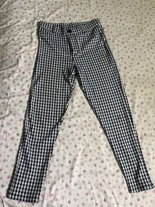 Black & White Checked Pants