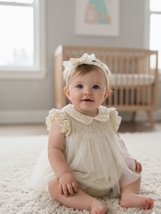 Cute Baby Girl Dress with headband