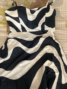 Striking Black &amp; White Maxi Dress