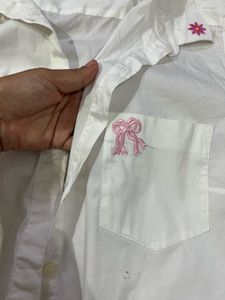 H&amp;M Bow Printed Shirt 🎀🎀