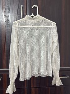 Lace Mock Neck Top