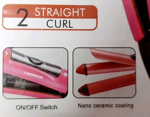 Latest Trending 2 in 1 Hair Straightener Curler