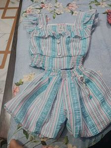 Cute Striped Two-Piece Set