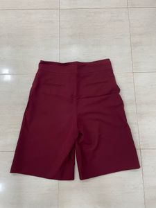 ✨ZARA VINTAGE:Luxe Wine-Red Culottes🍷