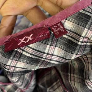 Plaid Puff Sleeve Top