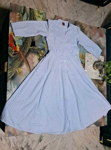 LIGHT BLUE ANARKALI KURTA