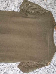 Olive Green Knit Top
