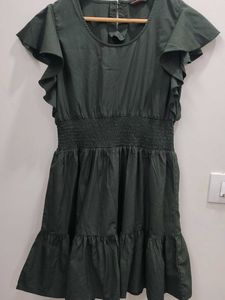 Green Ruffle Dress