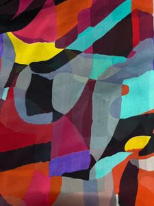 Printed Colourful Synthetic Saree