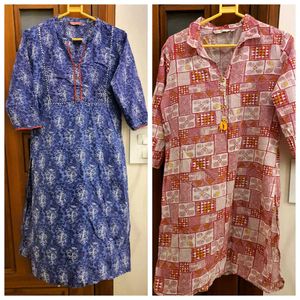 ❤️ Cotton Kurtis - Set of 2 ❤️