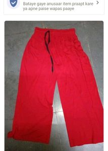 Unused red Palazzo