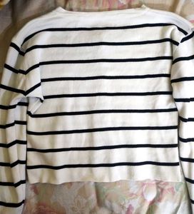 Casual Striped Tshirt/Cardigan