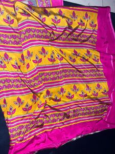 Crepe Yellow &amp; Pink