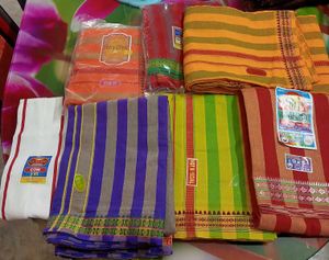 Handloom Fabric Cotton Dhoti Jode ,Any One