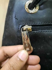 Elegant Navy Black Hobo Bag