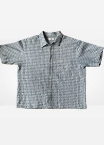 Textured Cropped Shirt