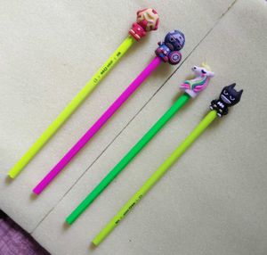 Marvel &amp; Unicorn Pencils - Fun Character Pencil4pc