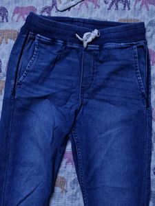 Girls Denim Joggers