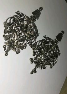 Mirror Jhumka Earrings