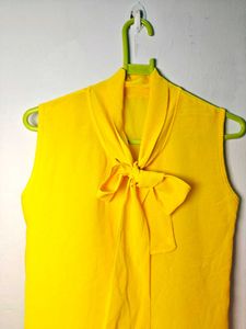 Yellow Sleeveless Top