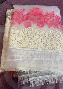 New With Tag Beautiful Net Suit Very Pretty Sleeves Embroidery Dupatta