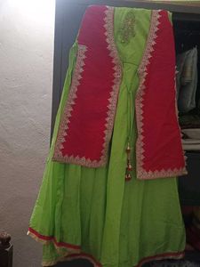 Girl&#39;s Ethnic Dress with Jacket