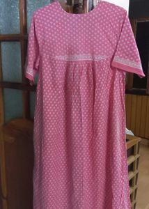 Pink Cotton Nighty