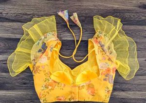 Designer Ruffle Sleeve Blouse