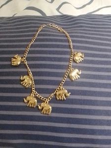 Lovely Neck Piece With Elephant
