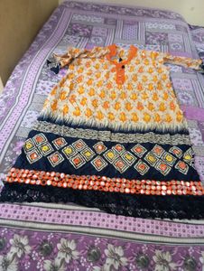 Beautiful Cotton Kurta With Dupatta