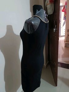 Black Bodycon Mini Dress Fully Stretchable