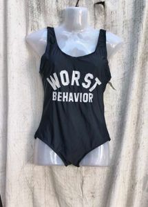 32119. Black Swimsuit - Worst Behavior