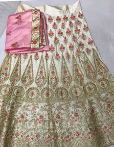 Pink Embroidered Lehenga Choli