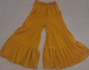 Yellow Ethnic Sharara Suit