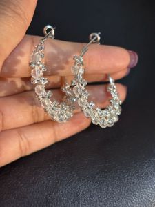 Hoop Crystal Earrings