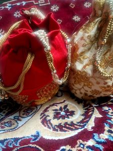 Begamjaan Designer Potli Bag ComboOffer/N With Tag