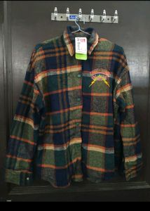 A Export Branded Girls Winter Check Shirt