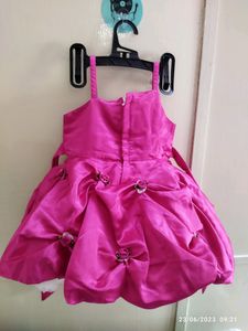 Pink Flower Girl Dress
