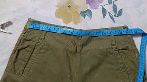 Zara Olive Green Flare Denim....