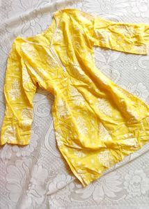 Butter Yellow Kurti 🎗