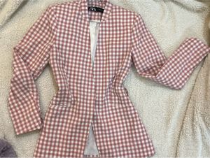 Zara Ginham Print Blazer Women’s
