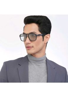 Grey Black Full Rim Square John Jacobs Sunglasses