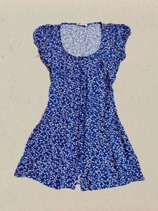 PRIMARK Blue Floral Short Sleeves