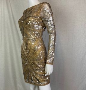 Sparkling Gold Sequin Dress