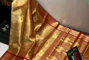 😱🔥without tag new brand Banarasi tissue  saree �