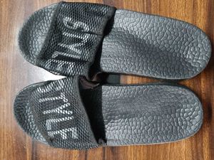 Black &#39;Style&#39; Slides - Size 7