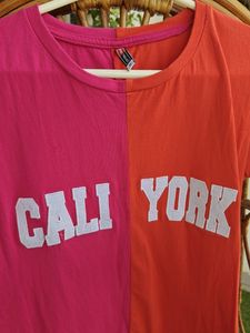 Trendy Pink And Orange Top
