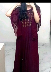 Ethnic Gown With Gold Embellishments