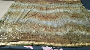 Elegant Floral Embroidered Saree