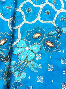 Full Embroidered Saree For Festival